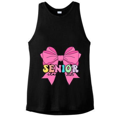 Coquette Senior Class Of 2025 Ladies PosiCharge Tri-Blend Wicking Tank