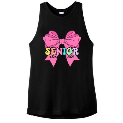 Coquette Senior Class Of 2025 Ladies PosiCharge Tri-Blend Wicking Tank