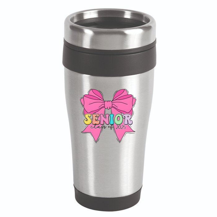Coquette Senior Class Of 2025 16oz Travel Tumbler