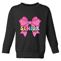 Coquette Senior Class Of 2025 Toddler Sweatshirt