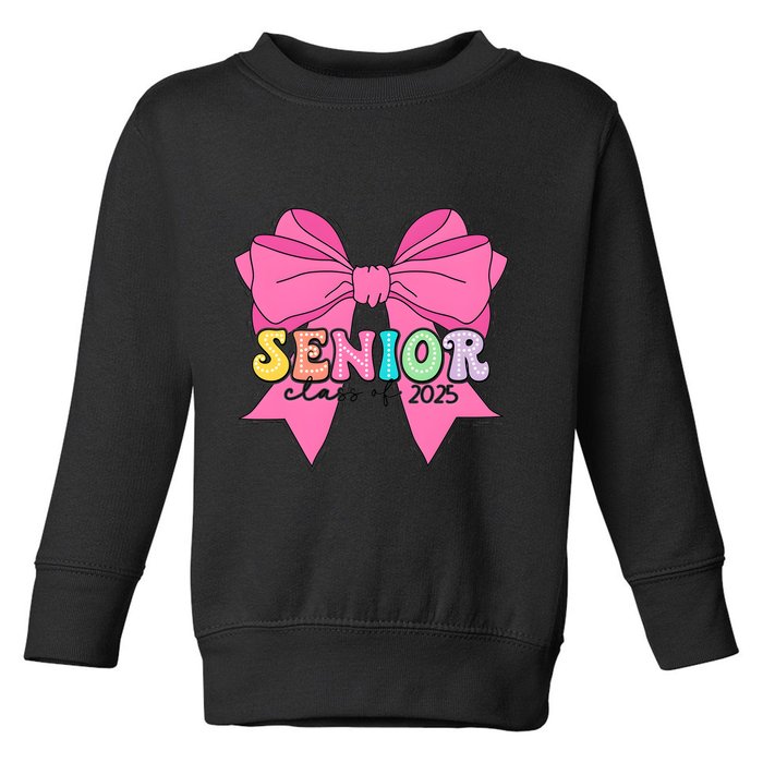 Coquette Senior Class Of 2025 Toddler Sweatshirt