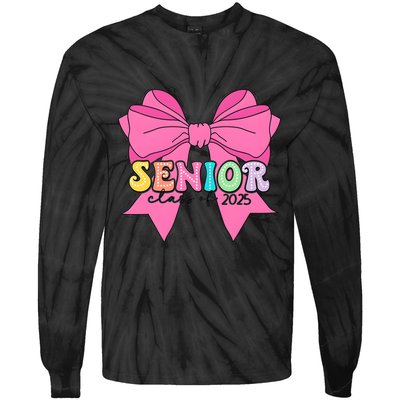 Coquette Senior Class Of 2025 Tie-Dye Long Sleeve Shirt