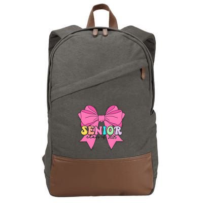 Coquette Senior Class Of 2025 Cotton Canvas Backpack