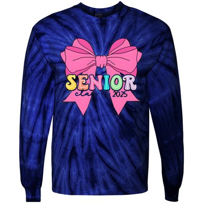 Coquette Senior Class Of 2025 Tie-Dye Long Sleeve Shirt