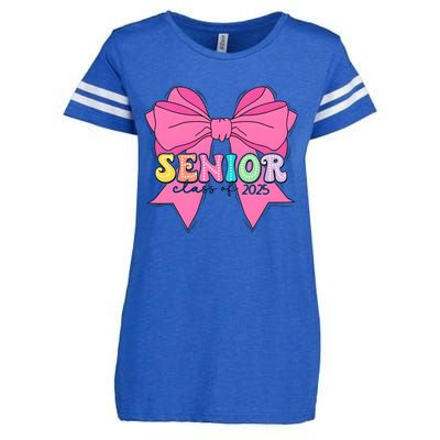 Coquette Senior Class Of 2025 Enza Ladies Jersey Football T-Shirt