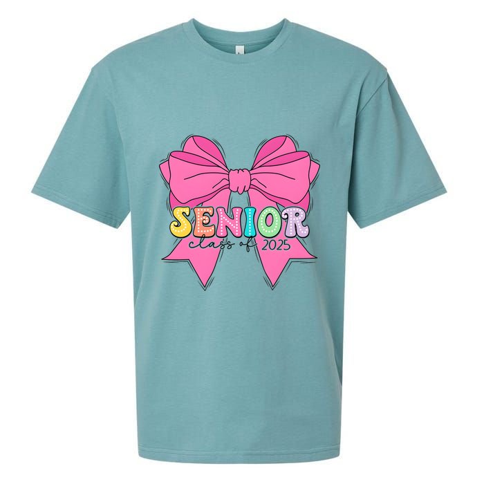 Coquette Senior Class Of 2025 Sueded Cloud Jersey T-Shirt