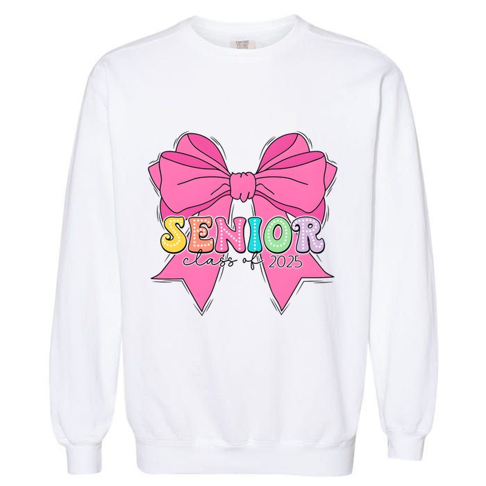 Coquette Senior Class Of 2025 Garment-Dyed Sweatshirt