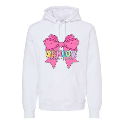 Coquette Senior Class Of 2025 Premium Hoodie