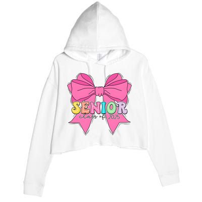 Coquette Senior Class Of 2025 Crop Fleece Hoodie