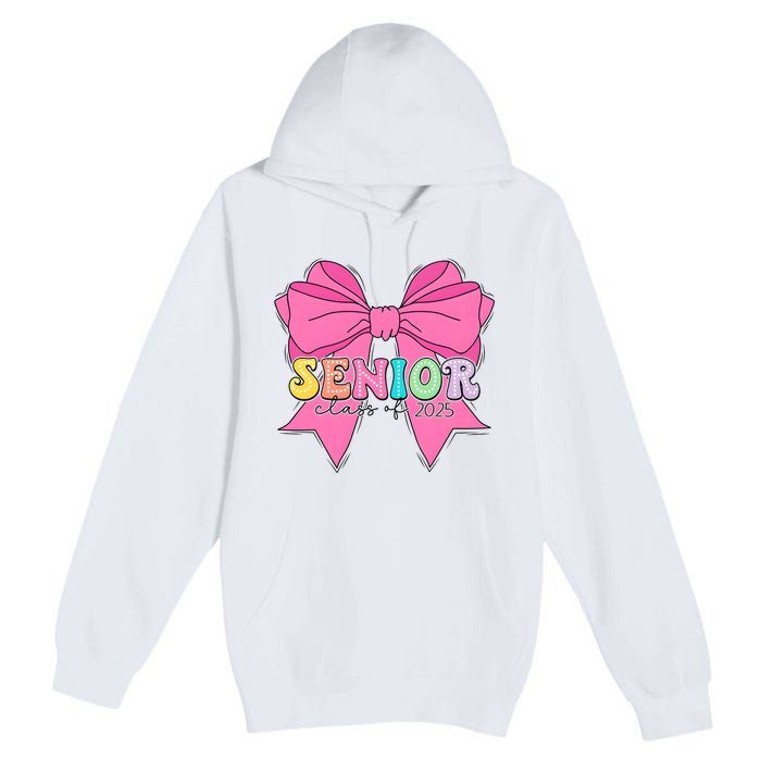 Coquette Senior Class Of 2025 Premium Pullover Hoodie