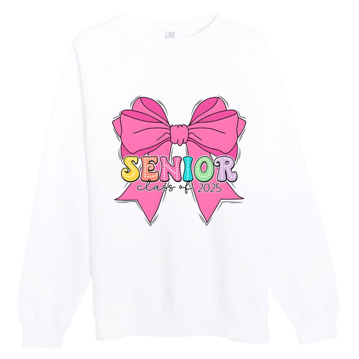 Coquette Senior Class Of 2025 Premium Crewneck Sweatshirt