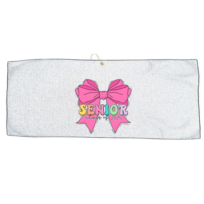 Coquette Senior Class Of 2025 Large Microfiber Waffle Golf Towel