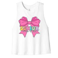 Coquette Senior Class Of 2025 Women's Racerback Cropped Tank