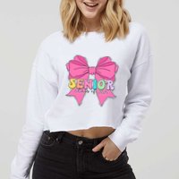Coquette Senior Class Of 2025 Cropped Pullover Crew