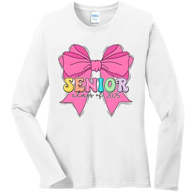 Coquette Senior Class Of 2025 Ladies Long Sleeve Shirt