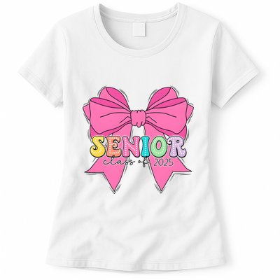 Coquette Senior Class Of 2025 Womens T-Shirt