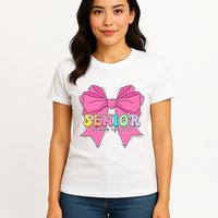 Coquette Senior Class Of 2025 Womens T-Shirt