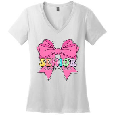 Coquette Senior Class Of 2025 Women's V-Neck T-Shirt