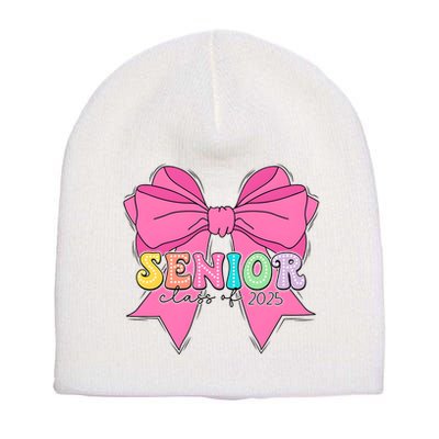 Coquette Senior Class Of 2025 Short Acrylic Beanie
