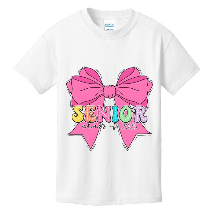 Coquette Senior Class Of 2025 Kids T-Shirt