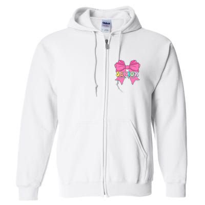 Coquette Senior Class Of 2025 Full Zip Hoodie