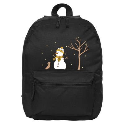 Christmas Snowman 16 in Basic Backpack
