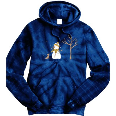 Christmas Snowman Tie Dye Hoodie