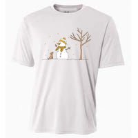 Christmas Snowman Cooling Performance Crew T-Shirt