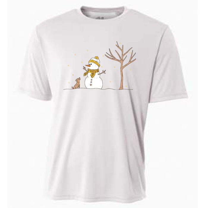 Christmas Snowman Cooling Performance Crew T-Shirt