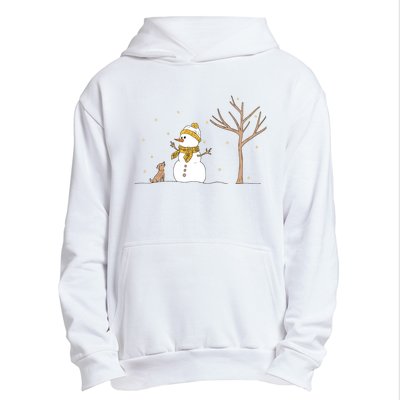 Christmas Snowman Urban Pullover Hoodie