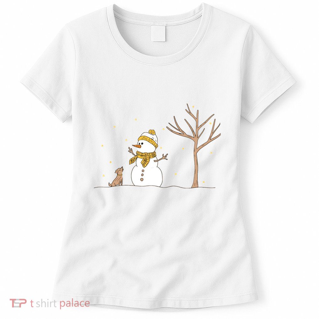 Christmas Snowman Womens T-Shirt