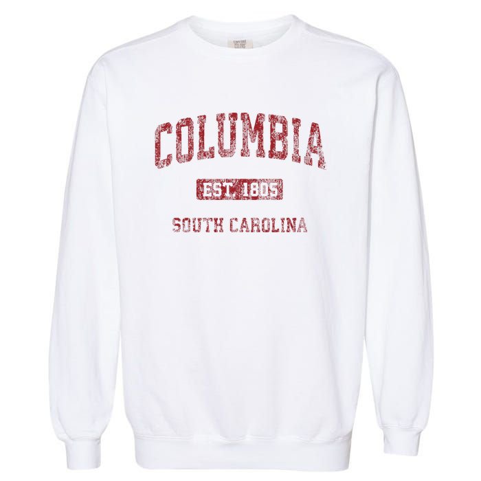 Columbia South Carolina Sc Vintage Athletic Sports Design Garment-Dyed Sweatshirt