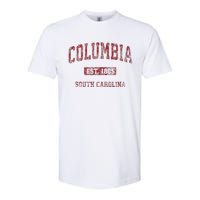 Columbia South Carolina Sc Vintage Athletic Sports Design Softstyle CVC T-Shirt