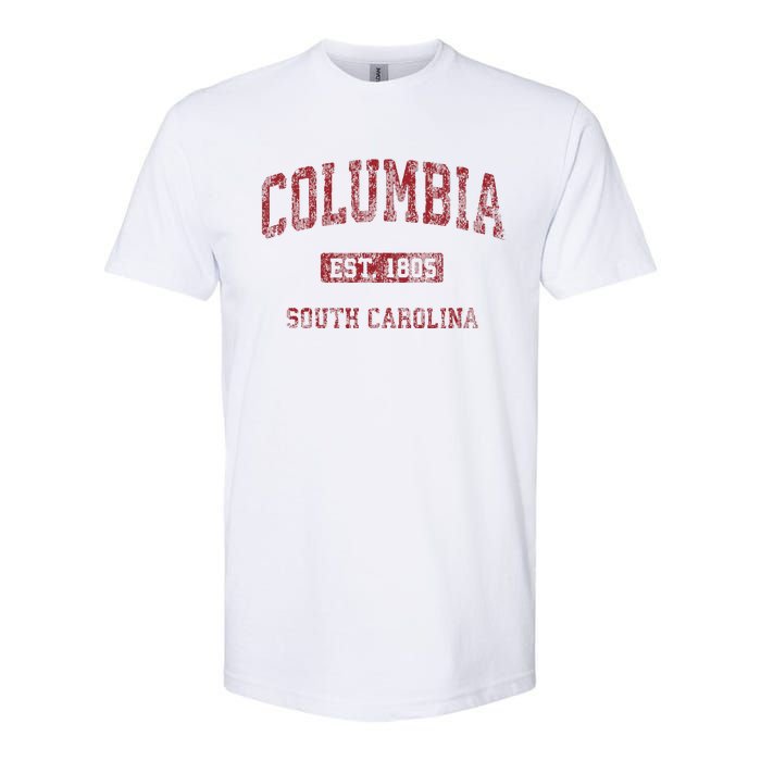 Columbia South Carolina Sc Vintage Athletic Sports Design Softstyle CVC T-Shirt