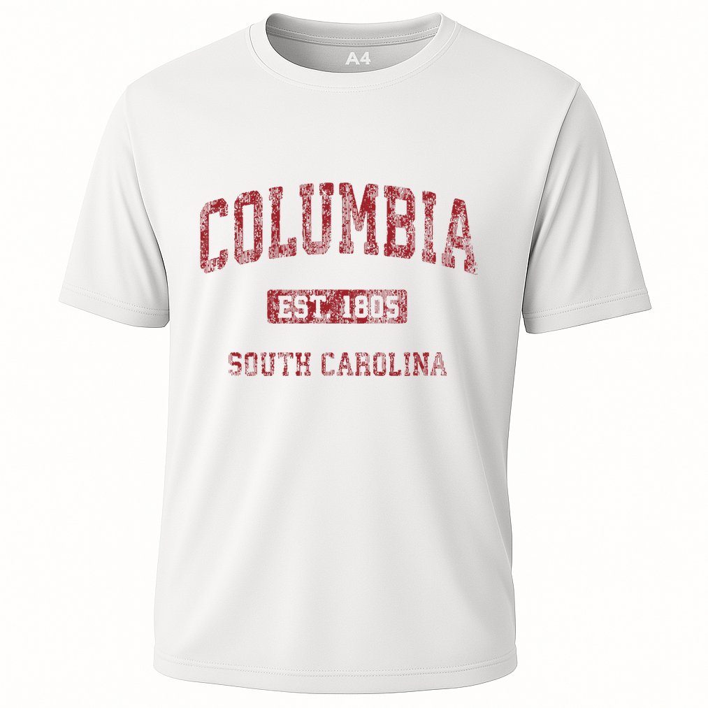 Columbia South Carolina Sc Vintage Athletic Sports Design Performance Shirt