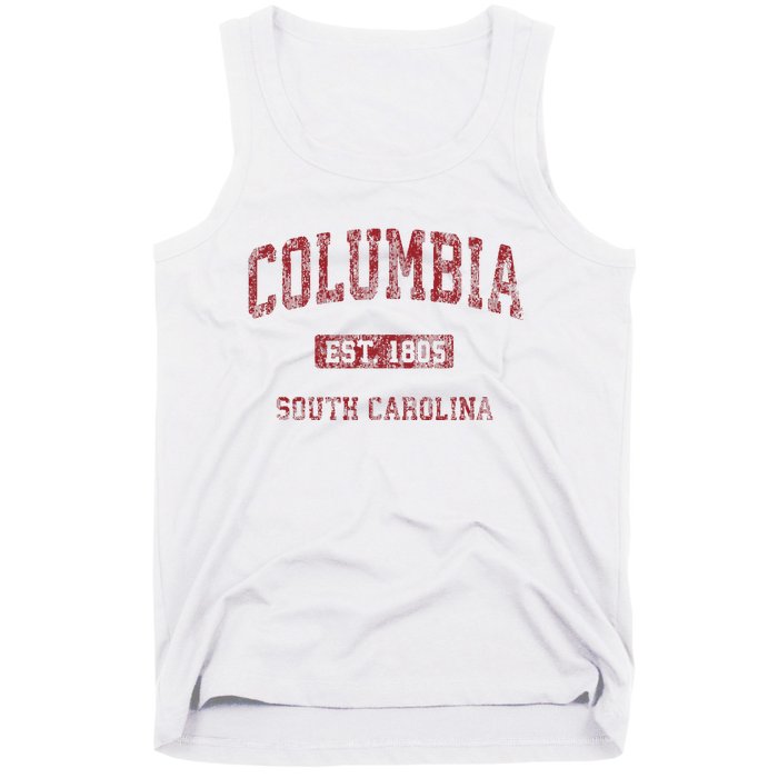 Columbia South Carolina Sc Vintage Athletic Sports Design Tank Top