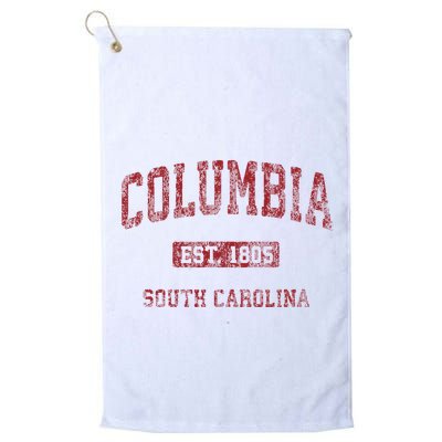 Columbia South Carolina Sc Vintage Athletic Sports Design Golf Towel