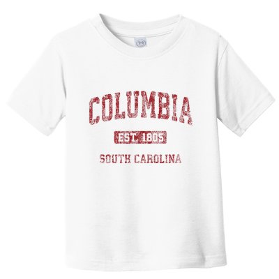 Columbia South Carolina Sc Vintage Athletic Sports Design Toddler T-Shirt
