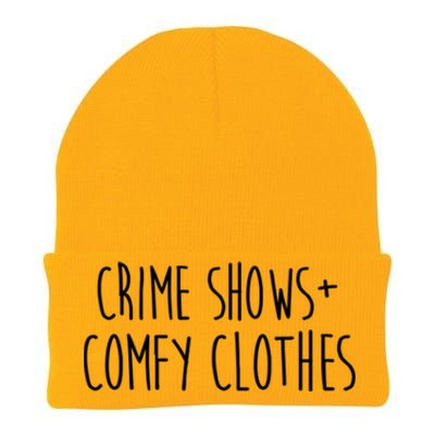 Crime Shows Comfy Clothes Murder Podcasts True Crime Fall Gift Knit Cap Winter Beanie