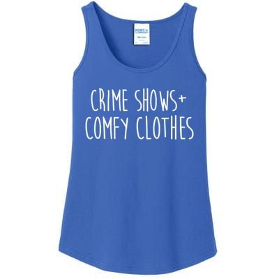 Crime Shows Comfy Clothes Murder Podcasts True Crime Fall Gift Ladies Essential Tank