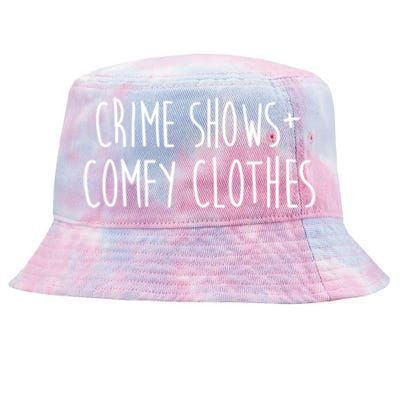 Crime Shows Comfy Clothes Murder Podcasts True Crime Fall Gift Tie-Dyed Bucket Hat