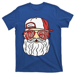 Cool Santa Claus Merry Christmas Glasses Xmas Pajamas T-Shirt