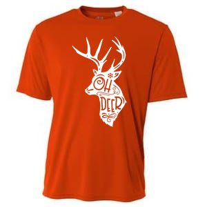 Christmas Snowflake Cute Deer Oh Reindeer Print Cool Gift Cooling Performance Crew T-Shirt