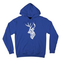 Christmas Snowflake Cute Deer Oh Reindeer Print Cool Gift Hoodie