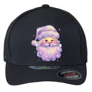 Colorful Santa Claus Face Christmas Xmas Family Matching Pjs Flexfit Unipanel Trucker Cap