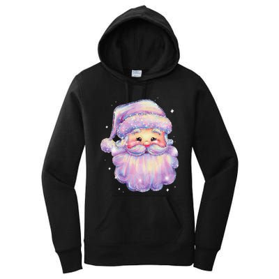 Colorful Santa Claus Face Christmas Xmas Family Matching Pjs Women's Pullover Hoodie