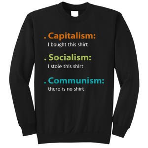 Capitalism Socialism Communism Libertarian Economics Freedom Sweatshirt