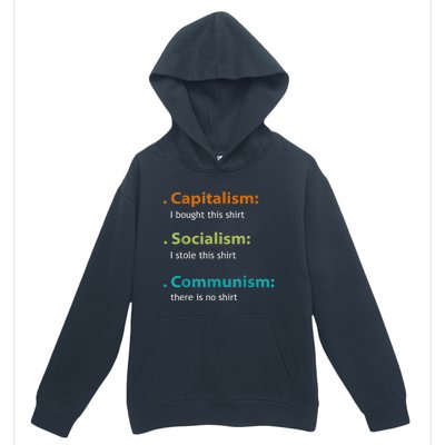 Capitalism Socialism Communism Libertarian Economics Freedom Urban Pullover Hoodie