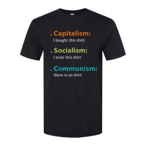 Capitalism Socialism Communism Libertarian Economics Freedom Softstyle CVC T-Shirt