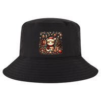 Cute Santa Cat With Christmas Stuff Cool Comfort Performance Bucket Hat